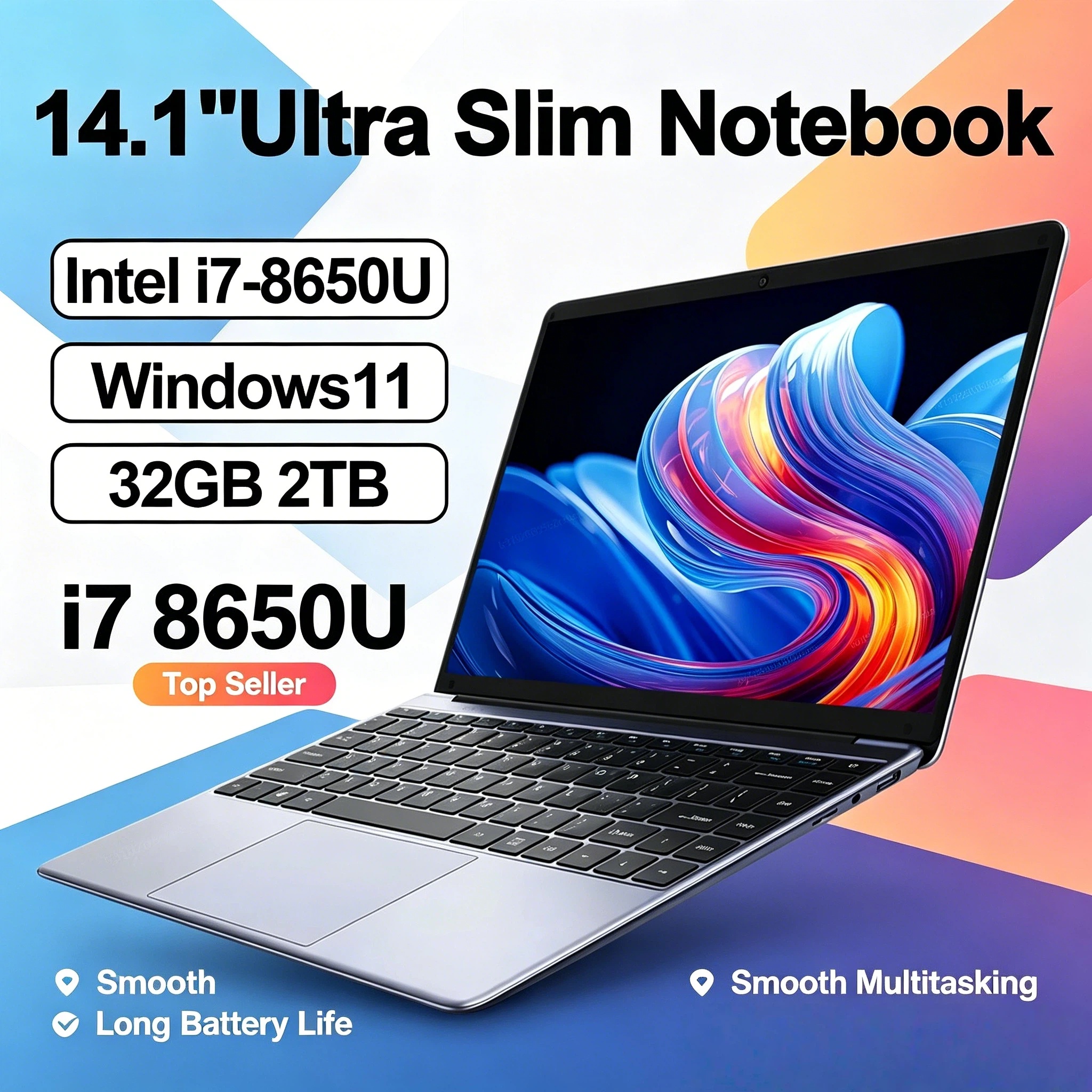 Pc Gaming Core I7 - HOT Ultra Slim 14.1 Laptop 32GB