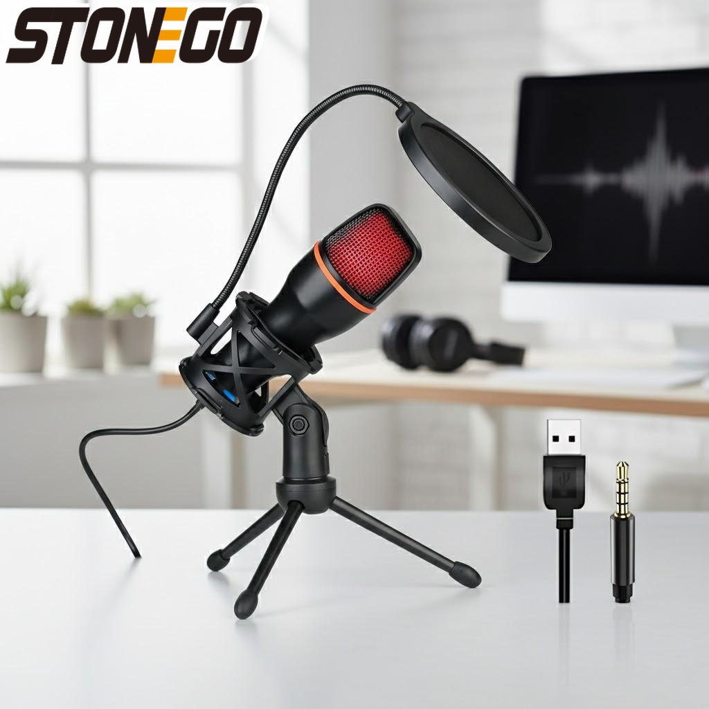 Pc Gaming Youtubers - Professional USB Condenser Microphone Kit with