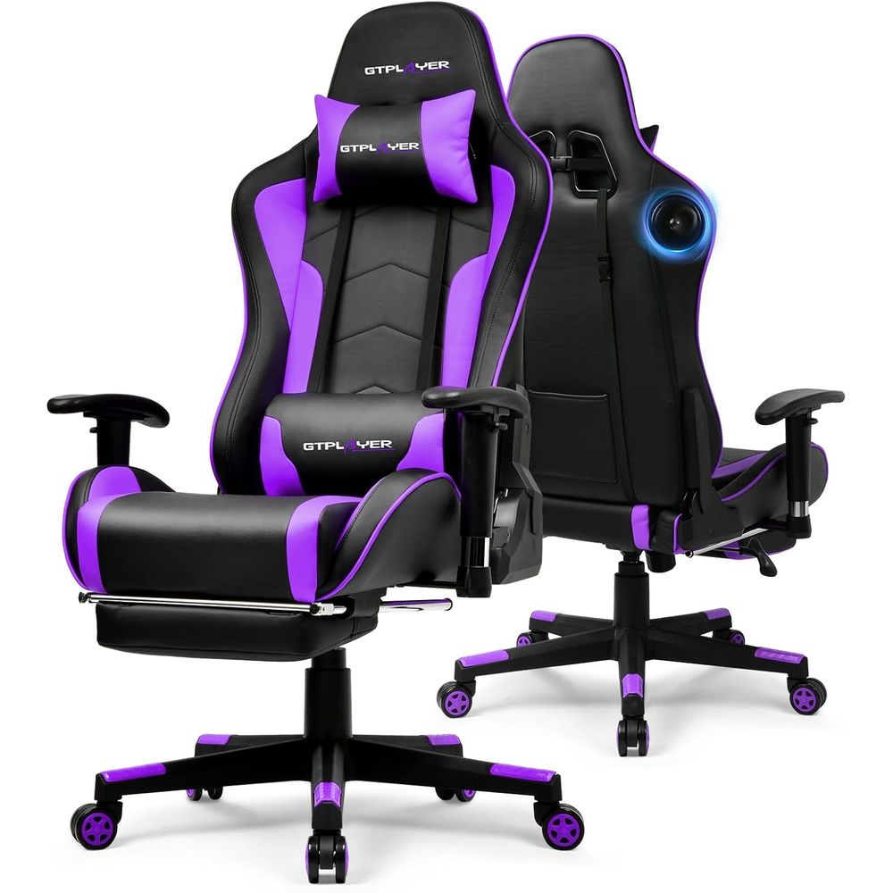 Gaming Speaker - Bluetooth Gaming Chair with Adjustable Backrest,