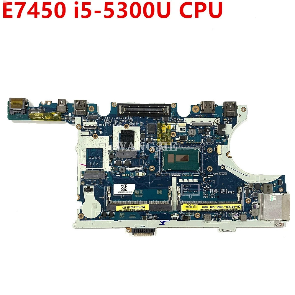Pc Gaming Ddr3 - ZBU10 LA-A961P For Dell Latitude E7450
