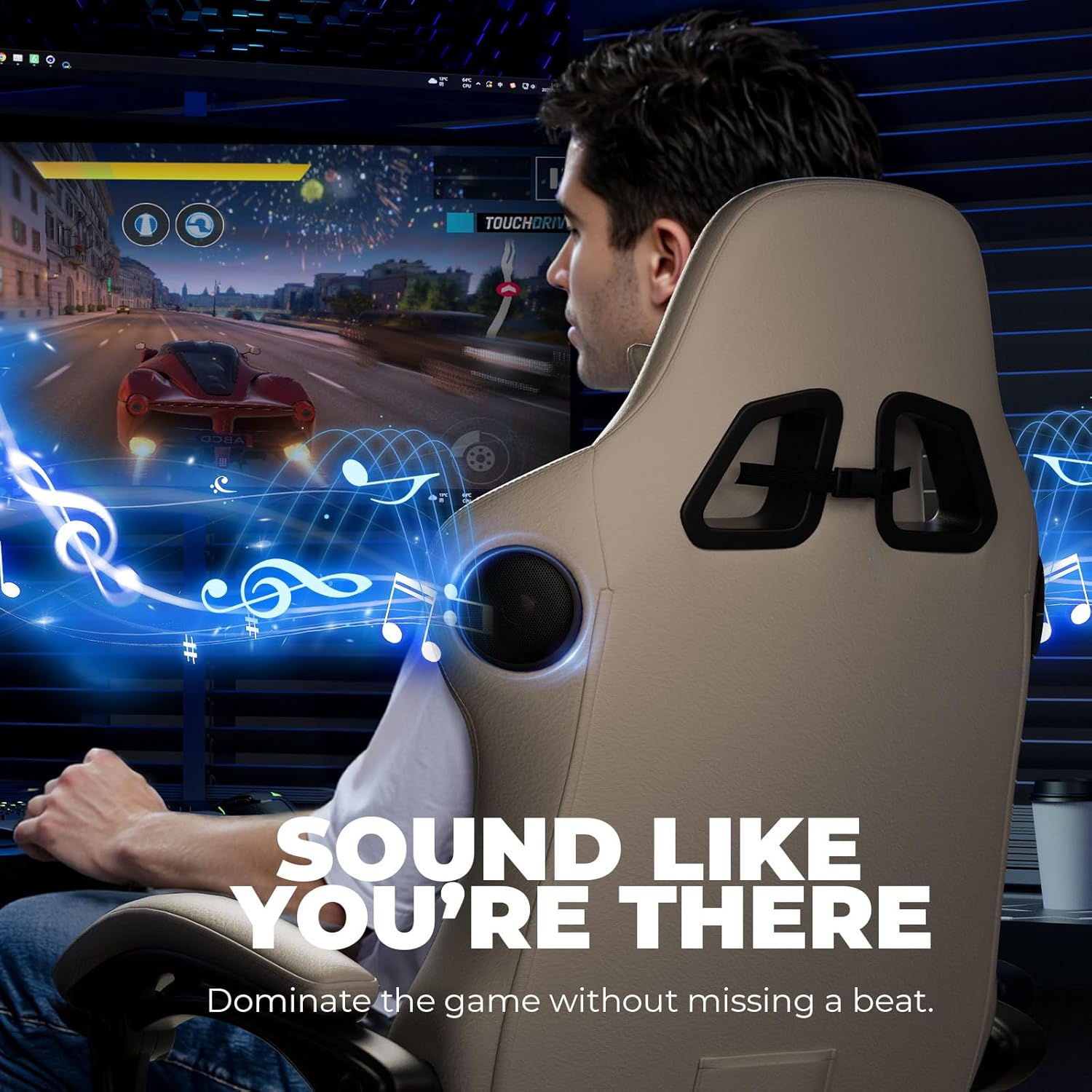 Ergonomic Gaming Chair with Sp - Gaming Speaker review and price