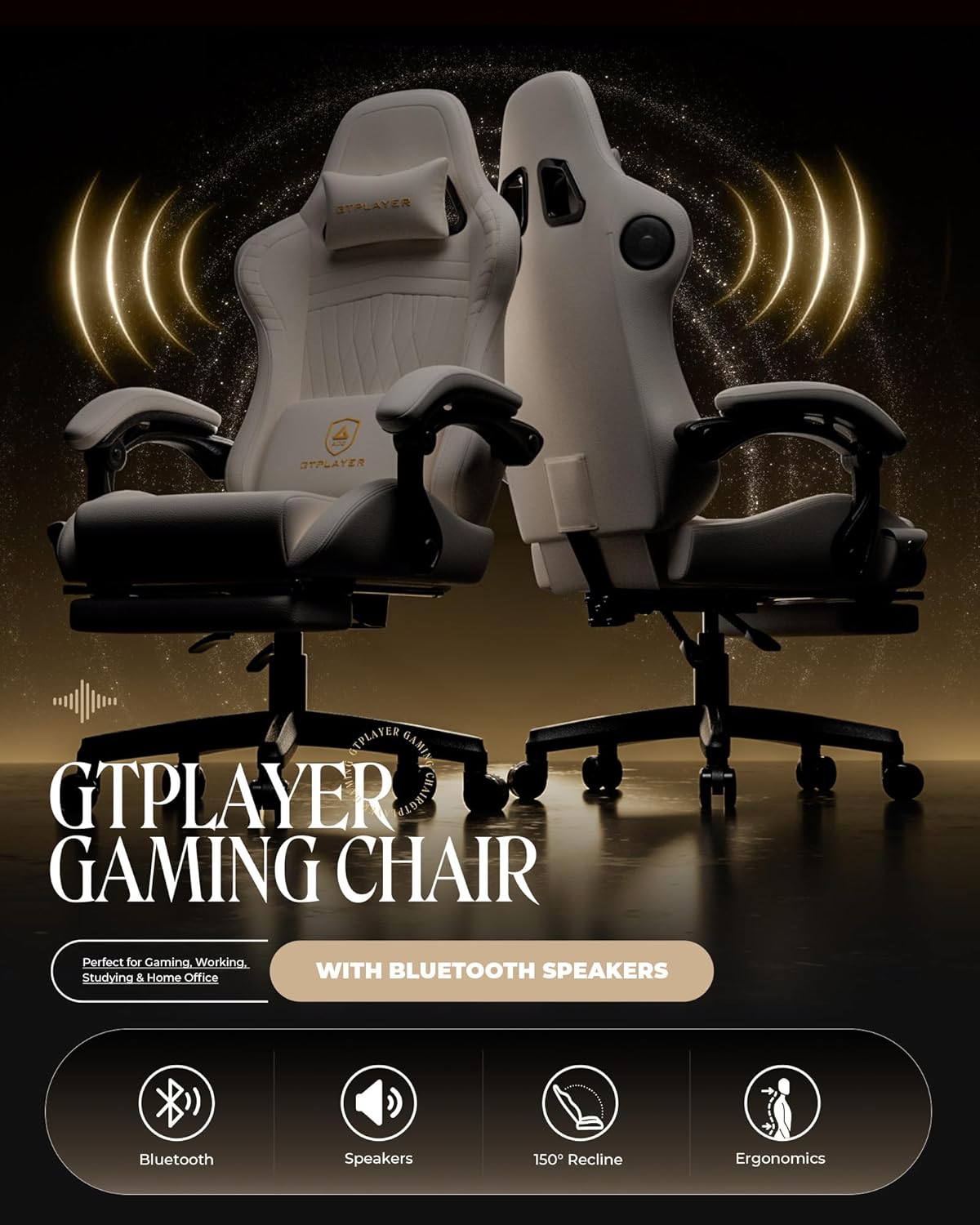 Ergonomic Gaming Chair with Sp - Gaming Speaker review and price