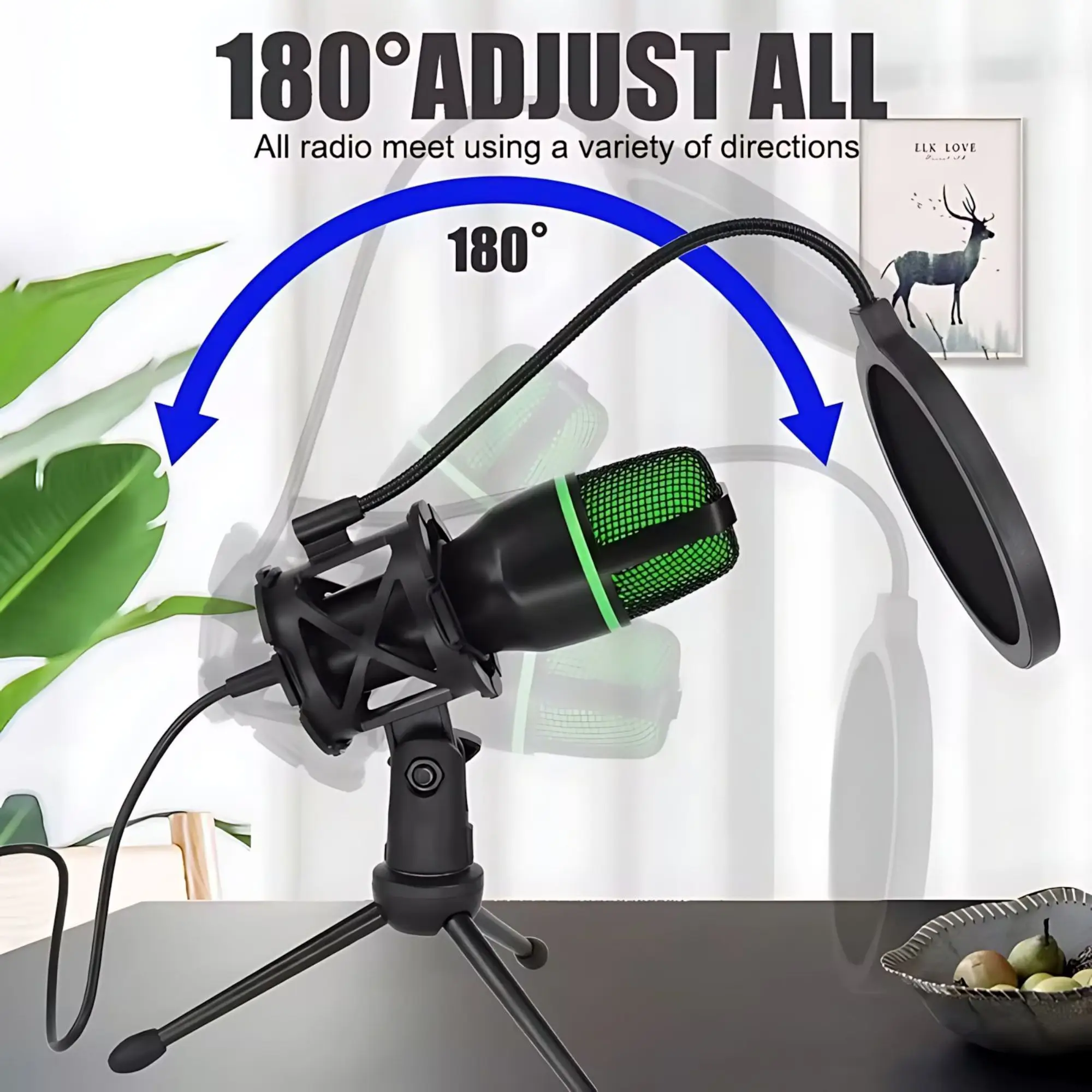Professional USB Condenser Mic - Pc Gaming Youtubers review and price