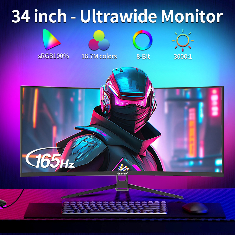 Gawfolk 34 Inch Ultrawide Curv - Pc Gaming Ultrawide Monitor review and price