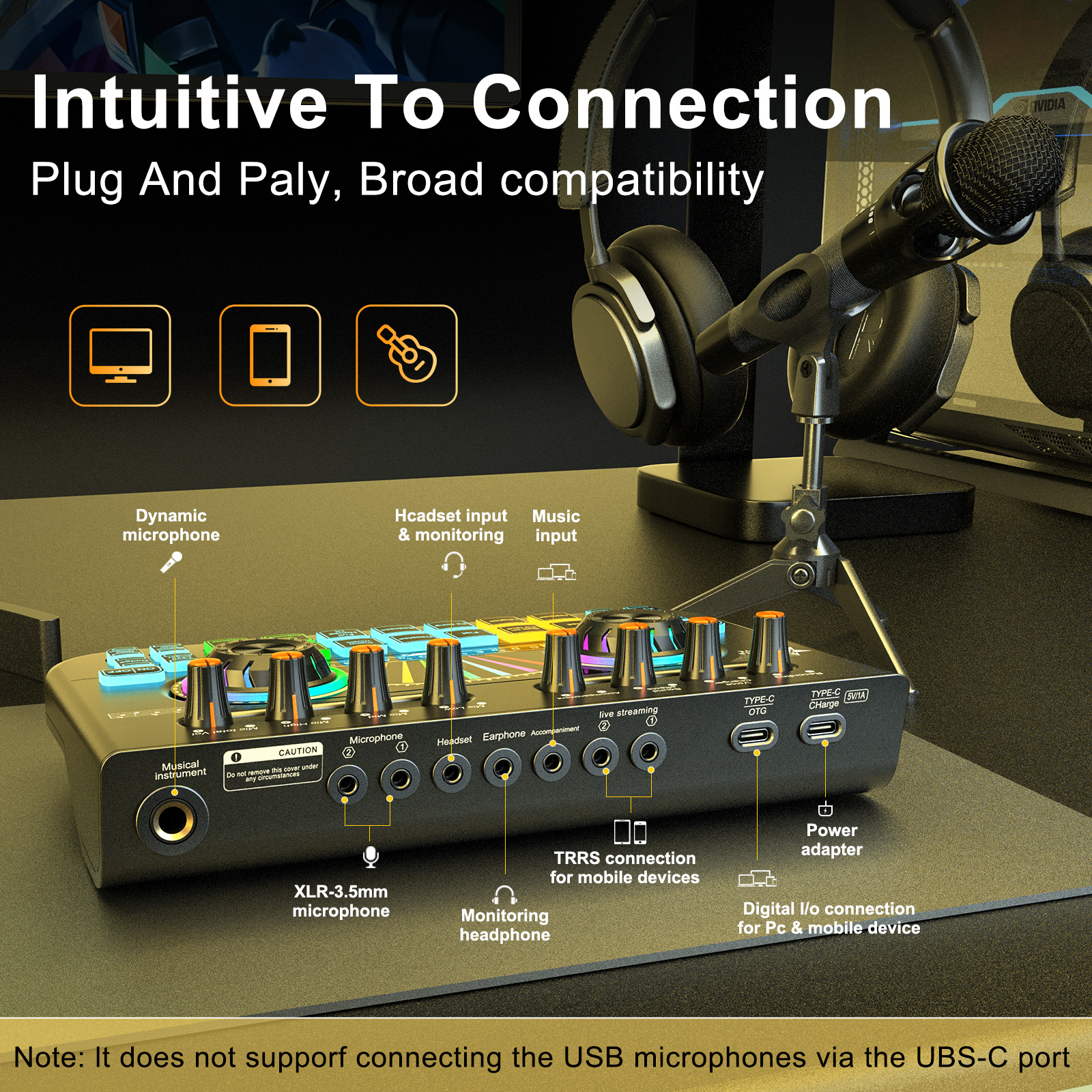 Tenlamp Sound Board to Play Mu - Pc Gaming Live Streaming review and price