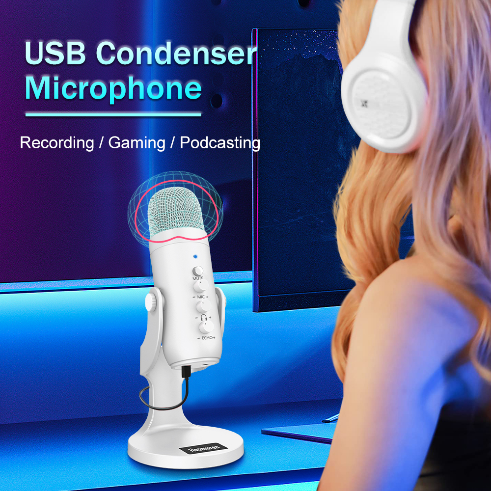 Professional White USB Condens - Pc Gaming Youtubers review and price