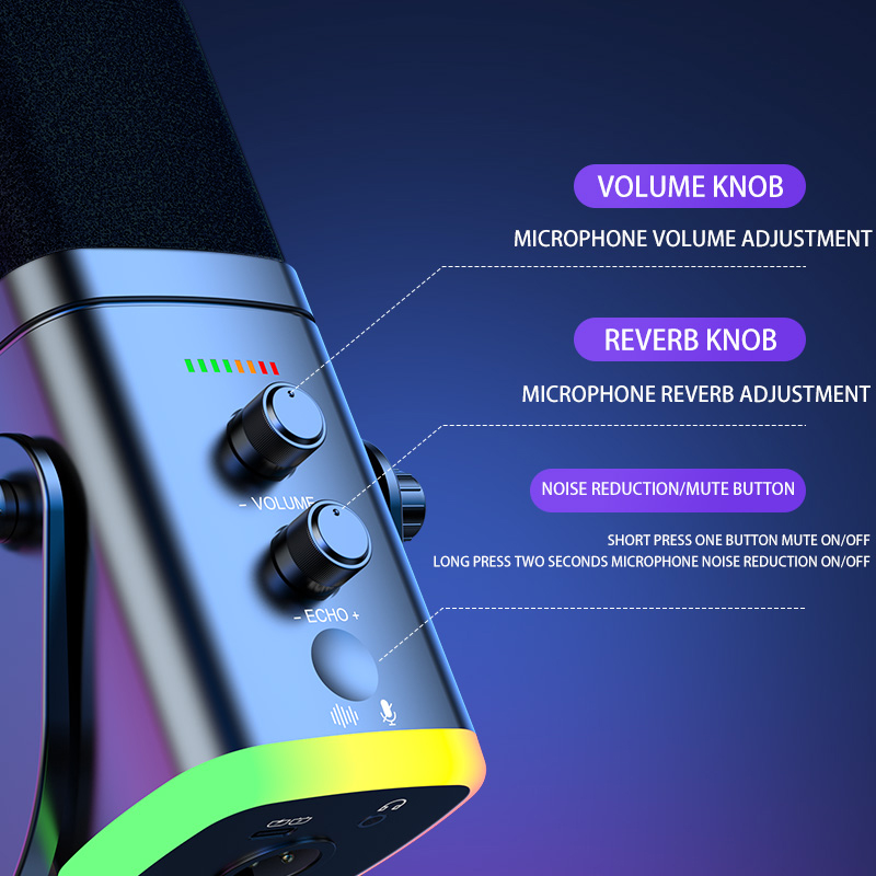 RGB Gaming Microphone USB Micr - Pc Gaming Live Streaming review and price
