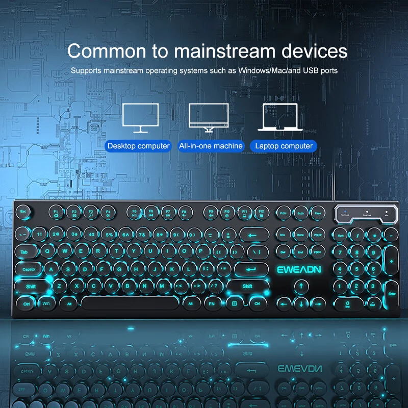 Retro Punk Mechanical Feel Key - Pc Gaming Laptop review and price