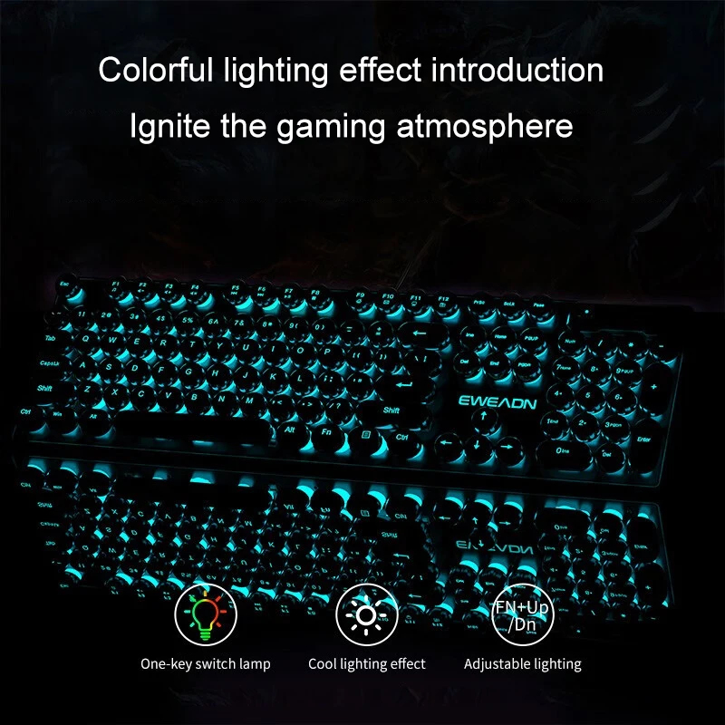Retro Punk Mechanical Feel Key - Pc Gaming Laptop review and price