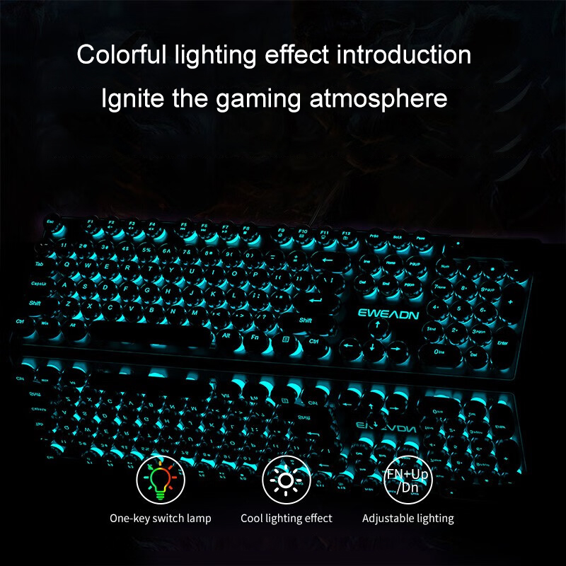 EWEADN Typewriter Gaming Keybo - Pc Gaming Laptop review and price