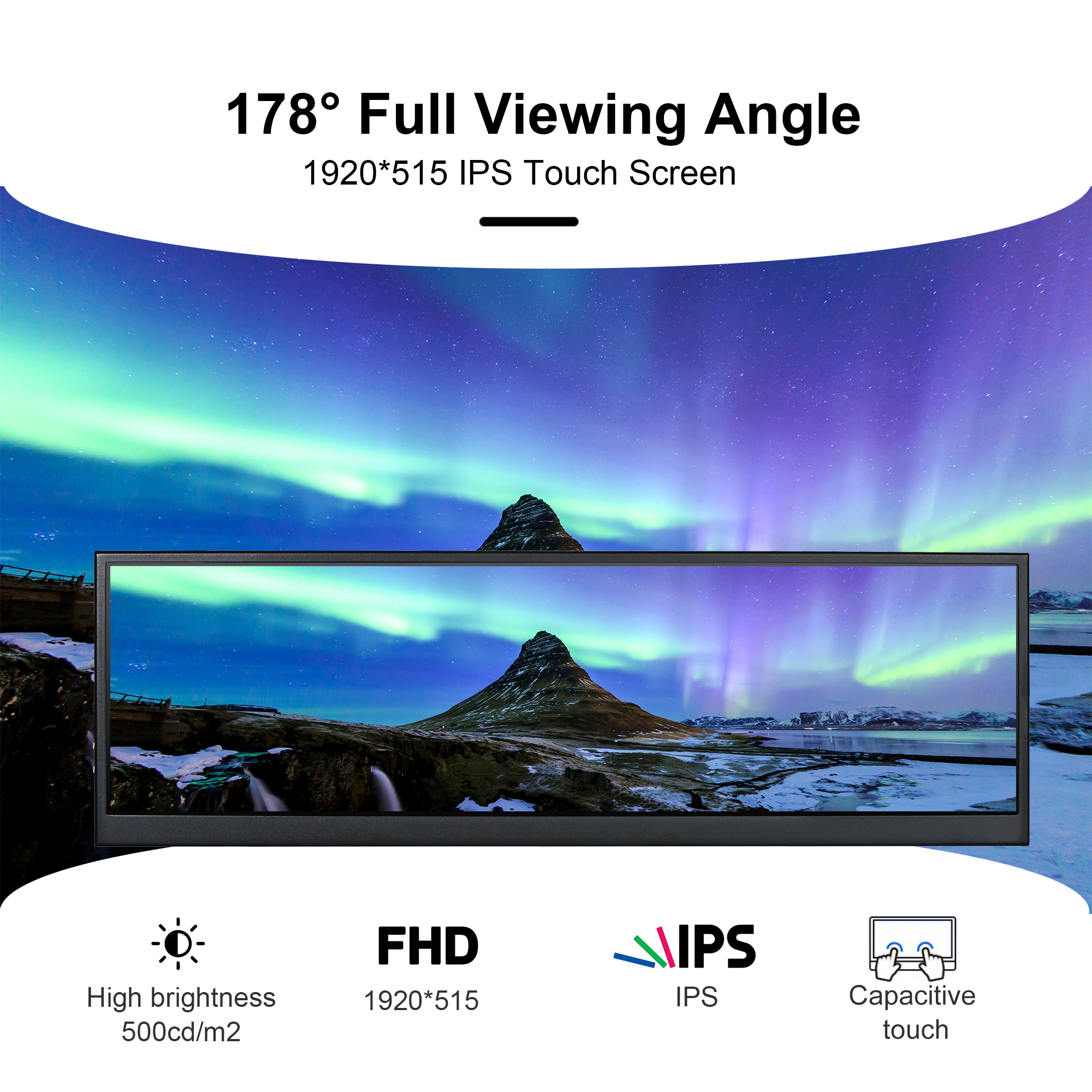 Wisecoco 12.6 Inch Capacitive  - Pc Gaming Ultrawide Monitor review and price