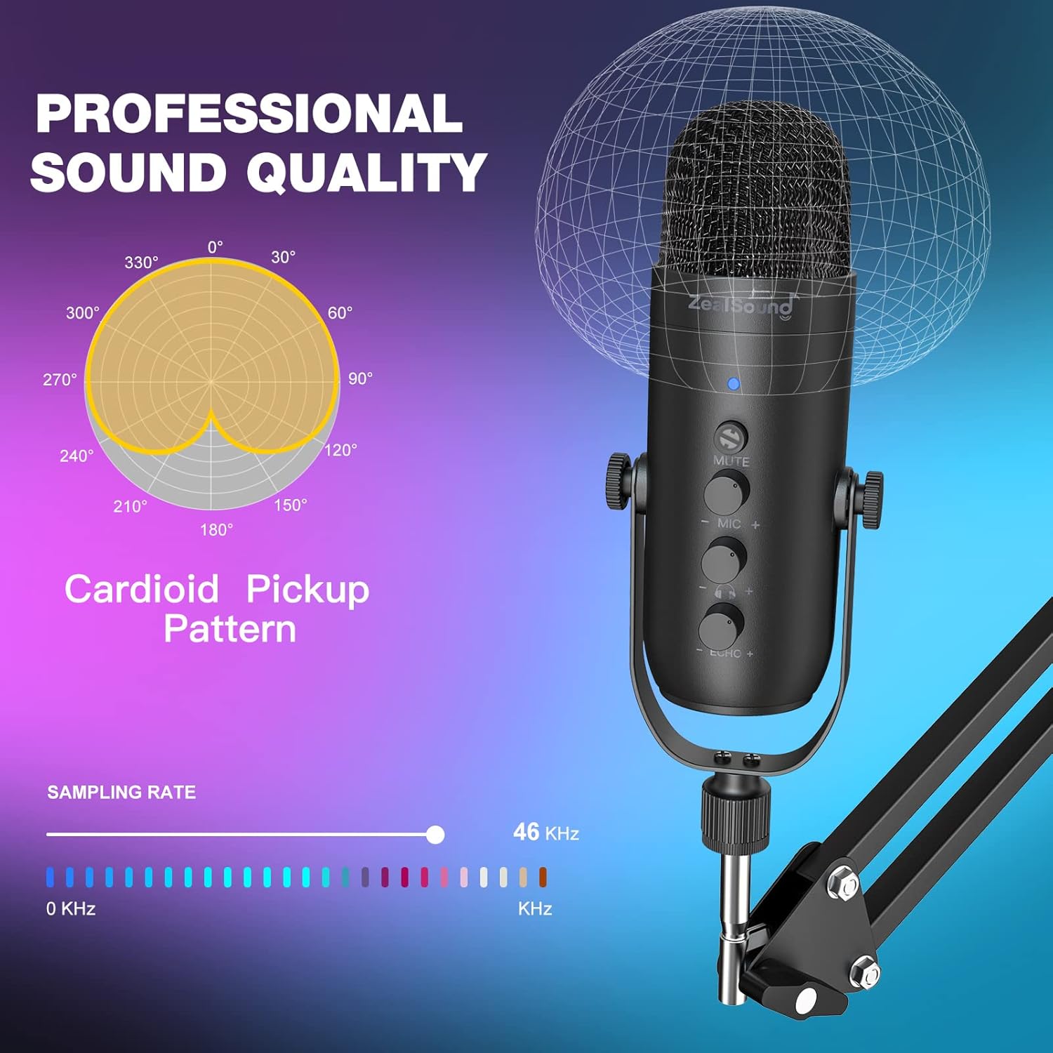 USB Podcast Microphone With Bo - Pc Gaming Youtubers review and price