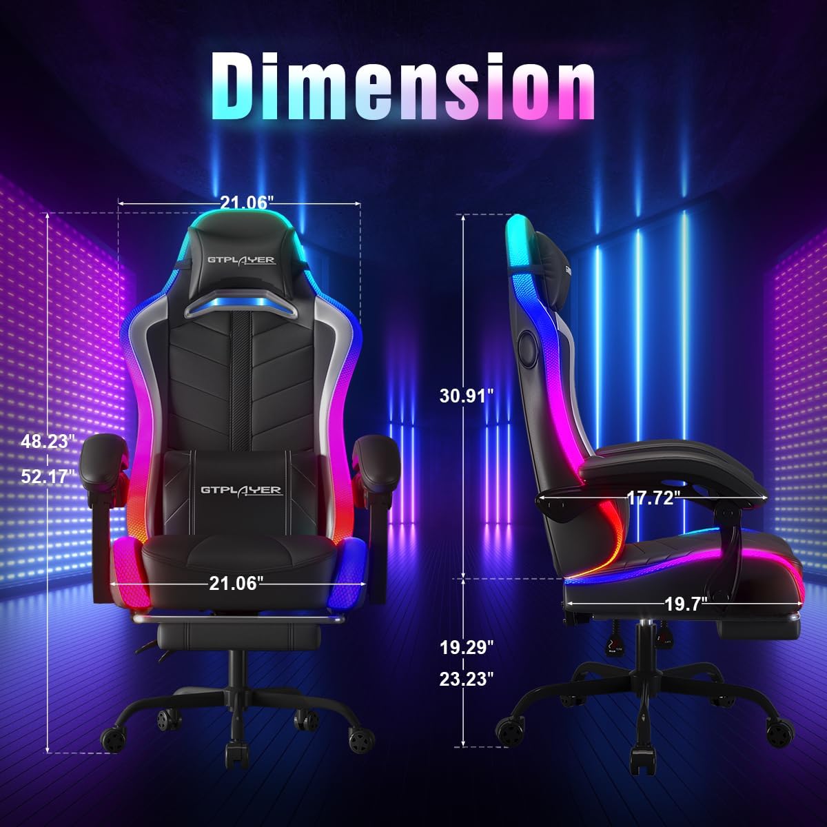RGB LED Gaming Chair with Blue - Gaming Speaker review and price