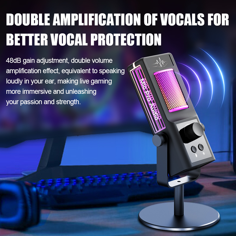 Rgb condenser microphone podca - Pc Gaming Live Streaming review and price