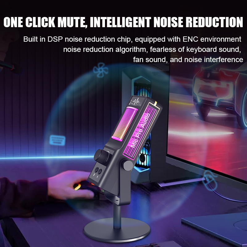 Rgb condenser microphone podca - Pc Gaming Live Streaming review and price