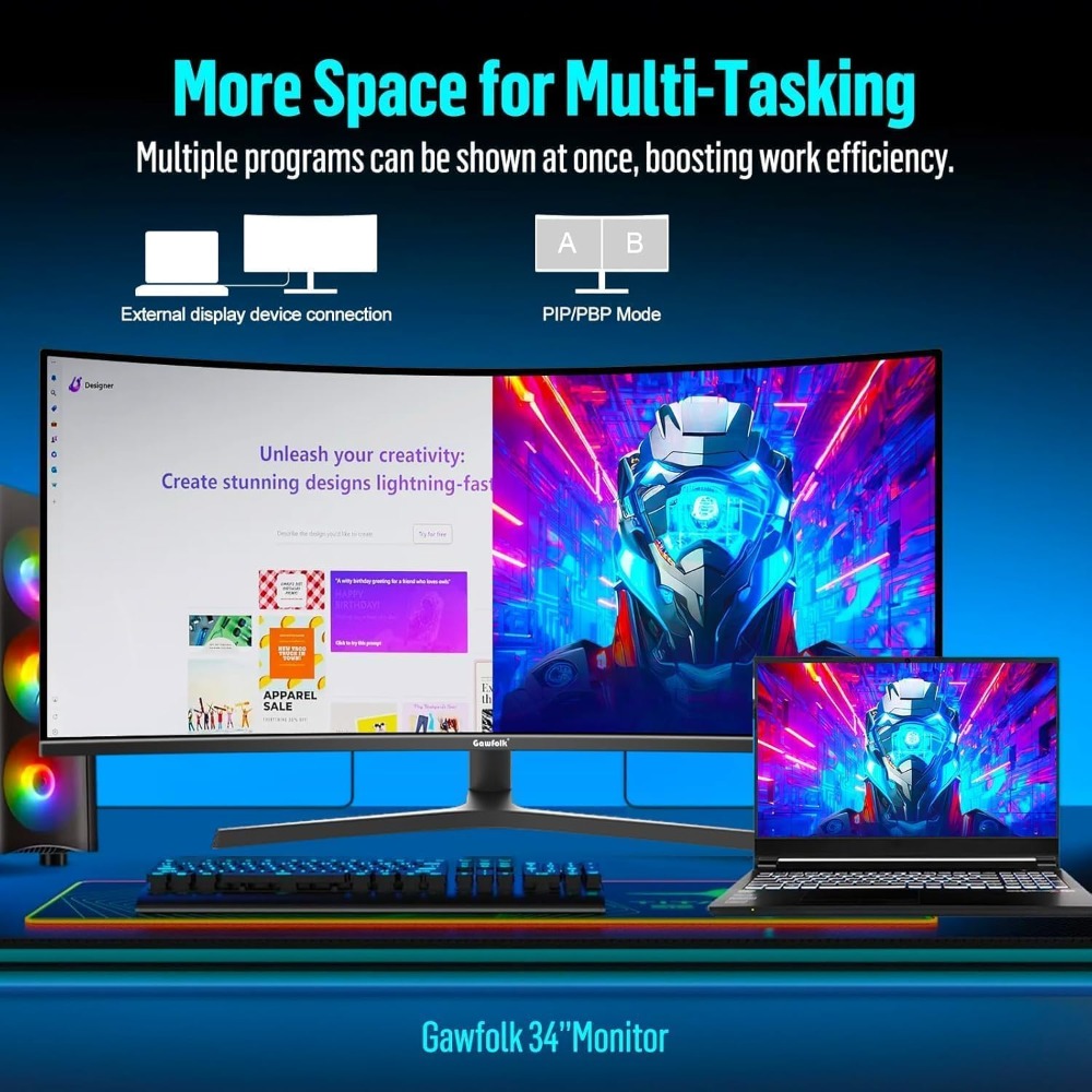 34 Inch Ultrawide Curved Gamin - Pc Gaming Ultrawide Monitor review and price