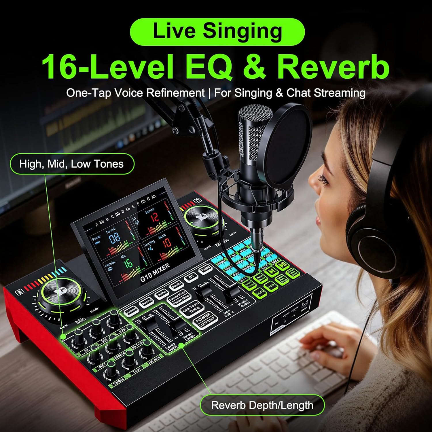 Tenlamp Podcast Equipment with - Pc Gaming Live Streaming review and price