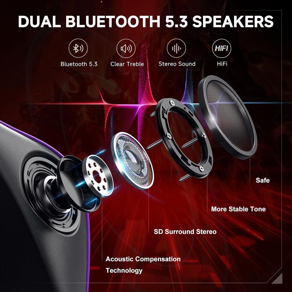 Bluetooth Gaming Chair with Ad - Gaming Speaker review and price