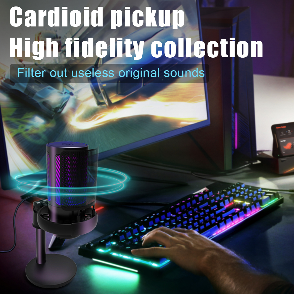 RGB USB Gaming Microphone for  - Pc Gaming Live Streaming review and price