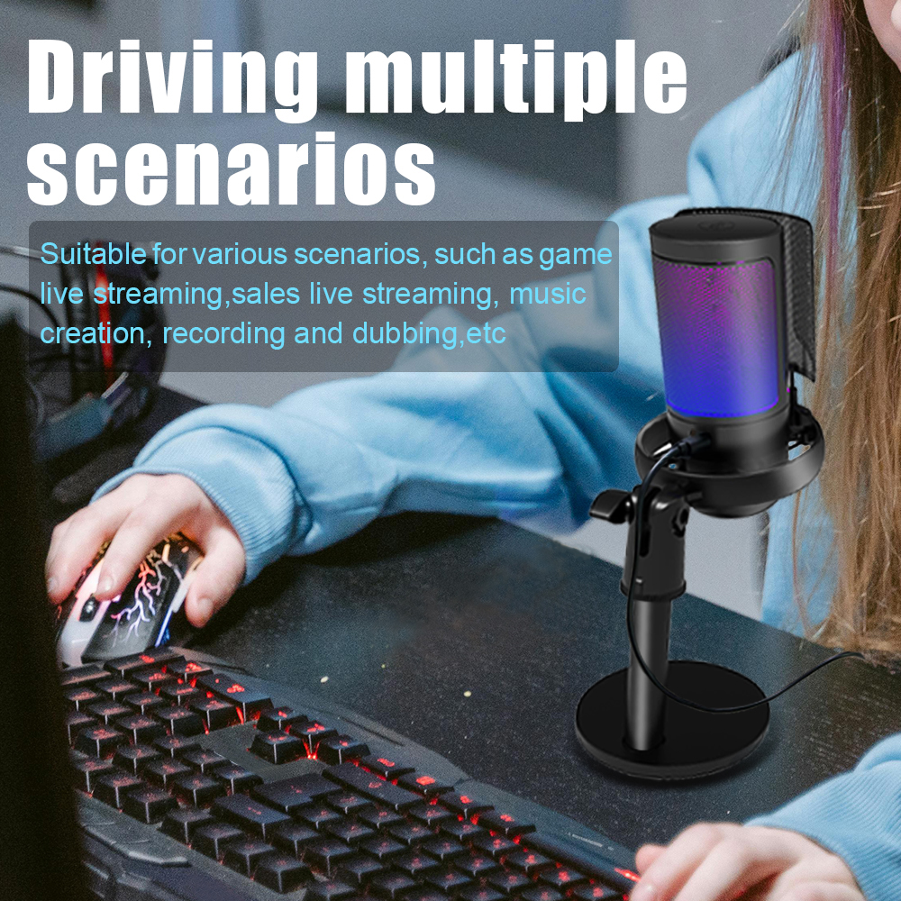 RGB USB Gaming Microphone for  - Pc Gaming Live Streaming review and price