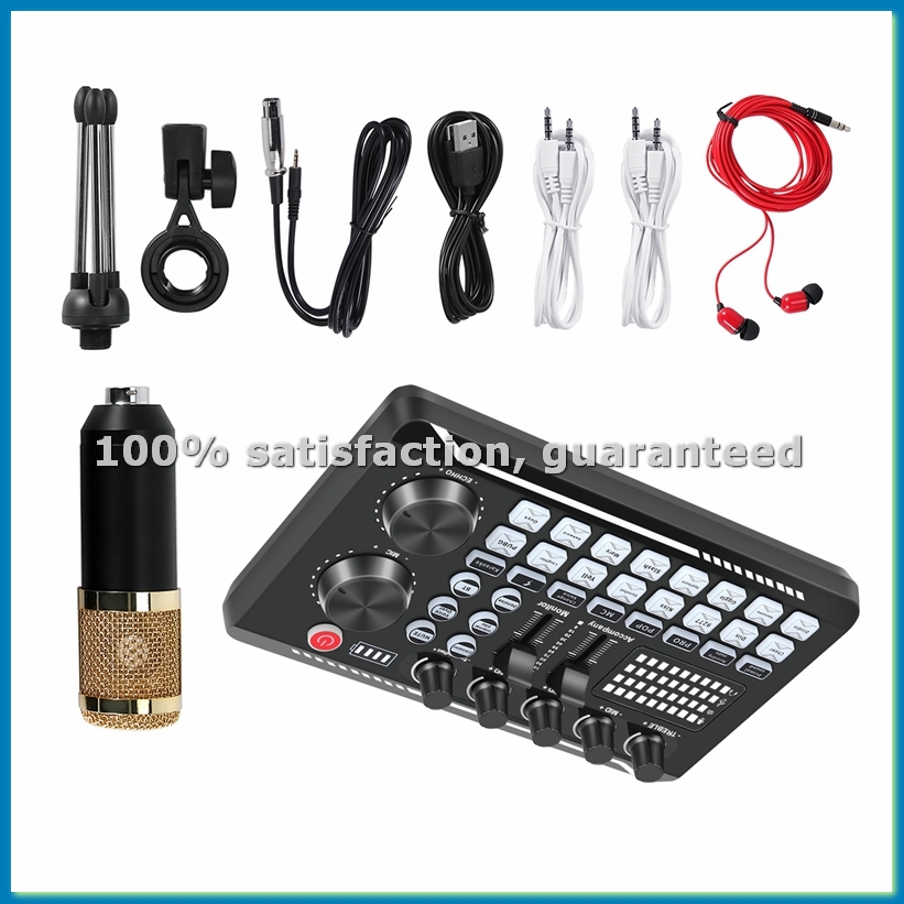 F998 Sound Card Kit,BM-800 Mic - Pc Gaming Live Streaming review and price