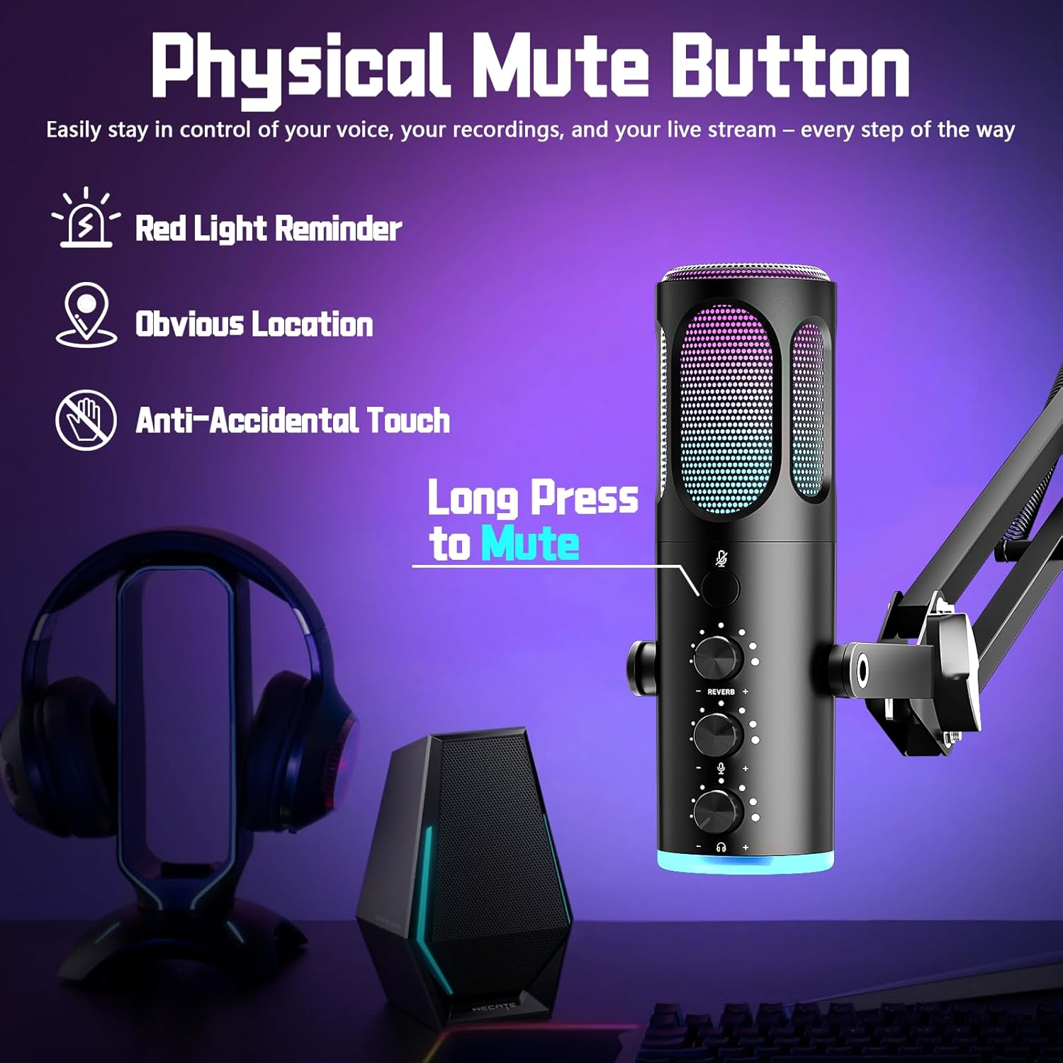USB Gaming Microphone For PC P - Pc Gaming Youtubers review and price