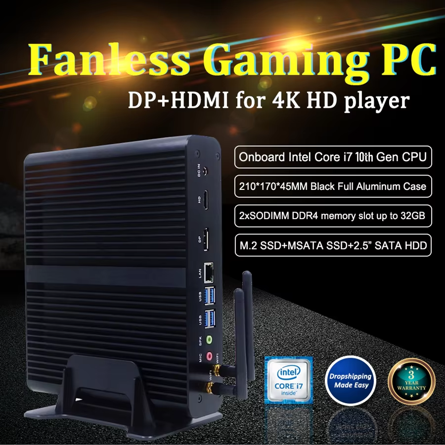 Topton 12th Gen Fanless Intel  - Pc Gaming Core I7 review and price