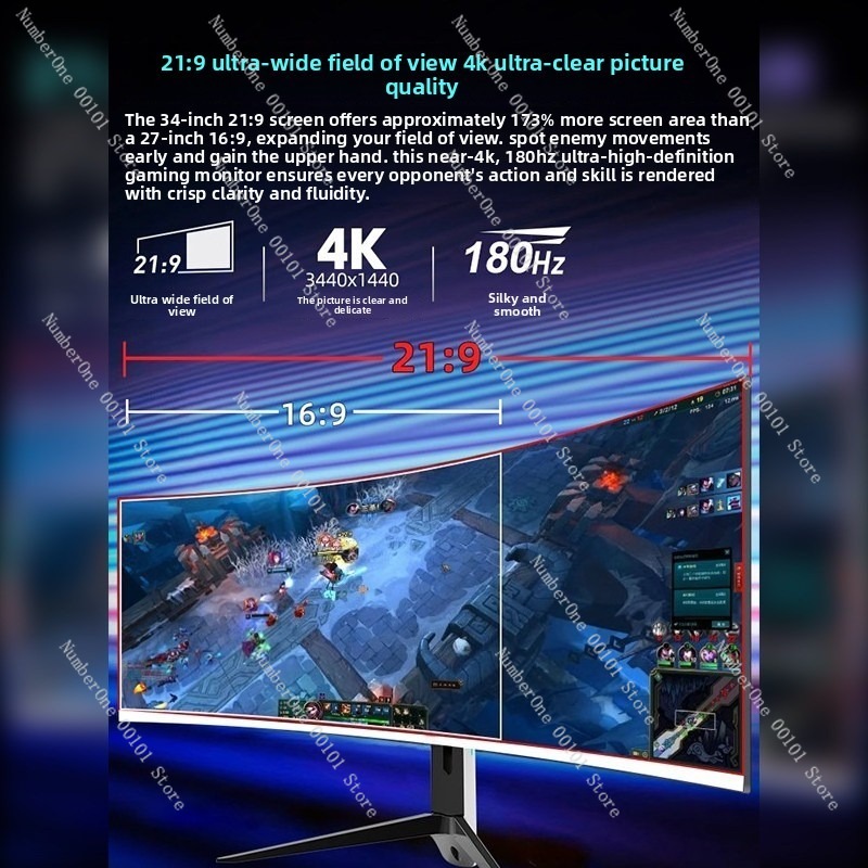 Computer Monitor 34 Inch 4K Ul - Pc Gaming Ultrawide Monitor review and price