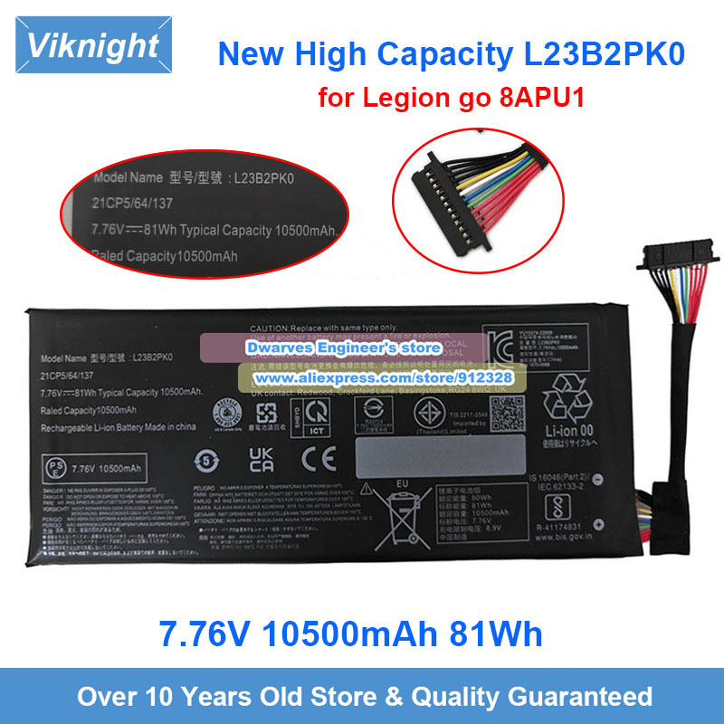 New 7.76V 81Wh L23B2PK0 Batter - Pc Gaming Lenovo review and price