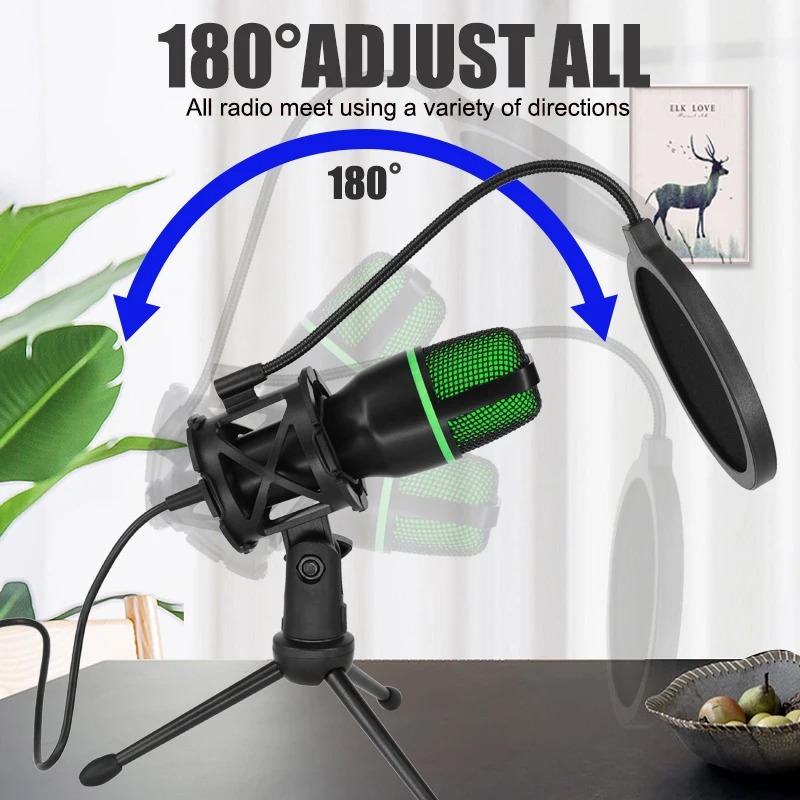 Professional Condenser Microph - Pc Gaming Youtubers review and price