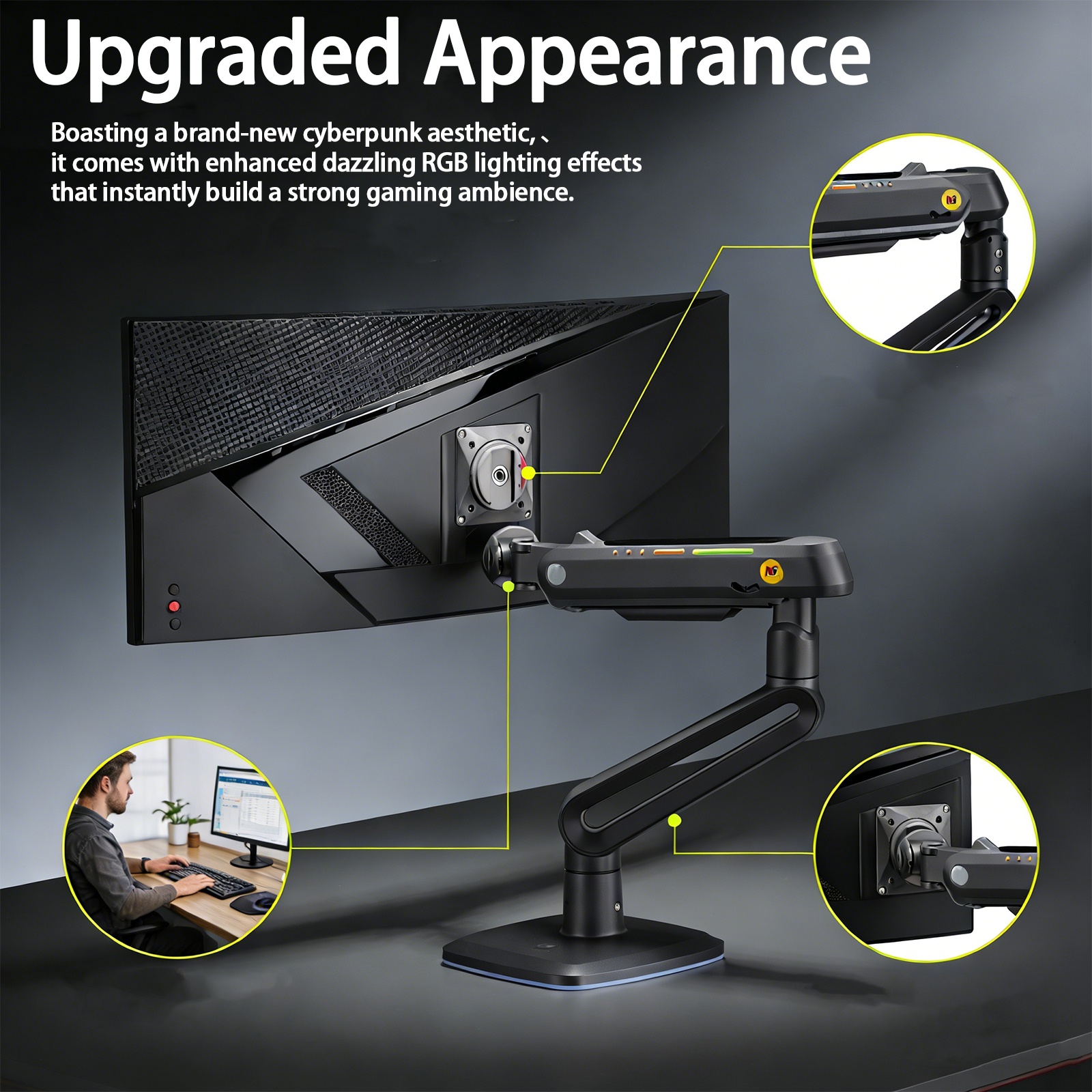 Gaming Monitor Mechanical Arm  - Pc Gaming Ultrawide Monitor review and price