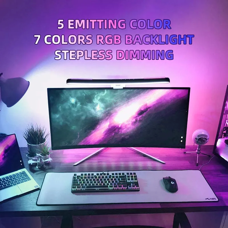 Curved LED Monitor Light Bar U - Pc Gaming Laptop review and price