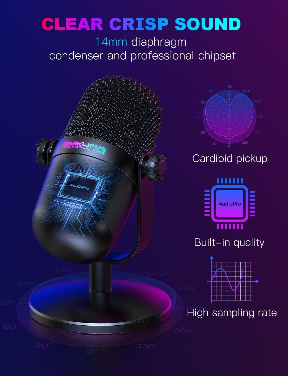 USB Gaming Microphone With Noi - Pc Gaming Youtubers review and price