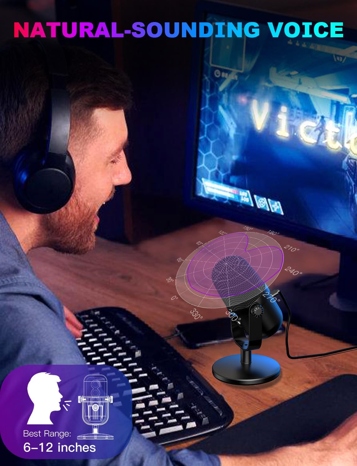 USB Gaming Microphone With Noi - Pc Gaming Youtubers review and price