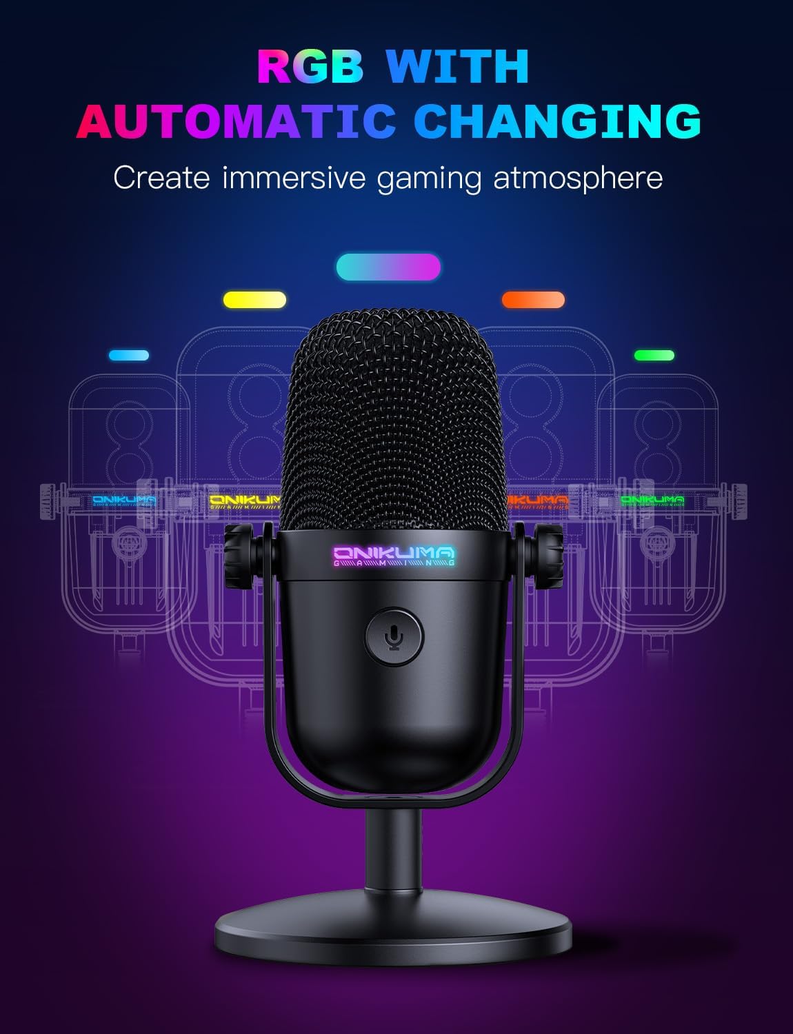 USB Gaming Microphone With Noi - Pc Gaming Youtubers review and price